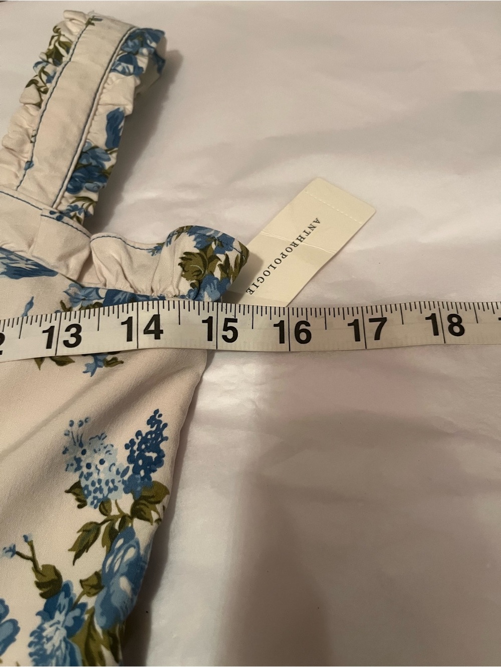 NWT Anthropologie size XXS Square-Neck Midi Dress in floral - Picture 9 of 12
